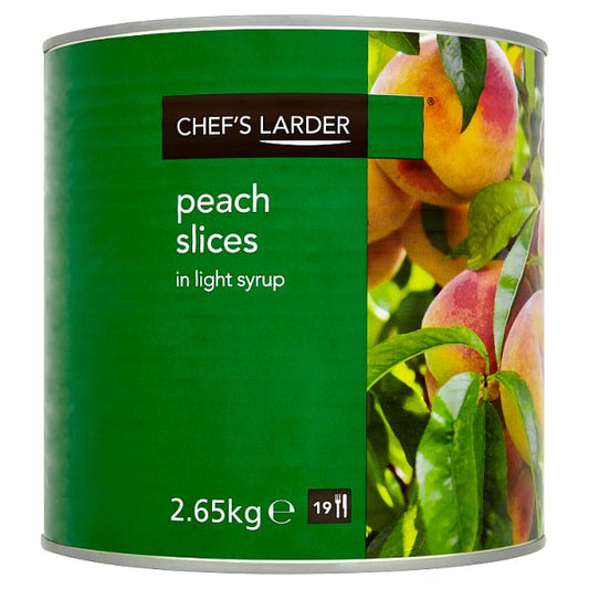Chef's Larder Peach Slices in Light Syrup 2.65kg (Pack of 6)