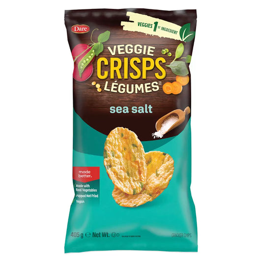 Dare Veggie Sea Salt Crisps, 405g (Pack of 1)