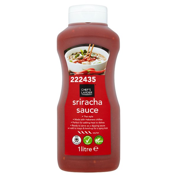 Chef's Larder Sriracha Sauce 1 Litre (Pack of 6)