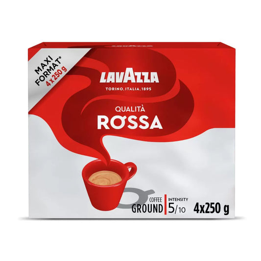 Lavazza Qualità Rossa Ground Coffee, 4 x 250g