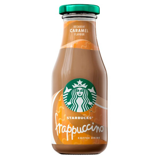 Starbucks Frappuccino Coffee Drink Decadent Caramel Flavour 250ml (Pack of 8)