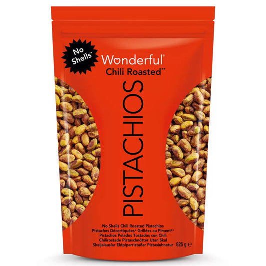 Wonderful Chili Roasted Pistachios, 625g (Pack of 1) - Bulkbuydirect