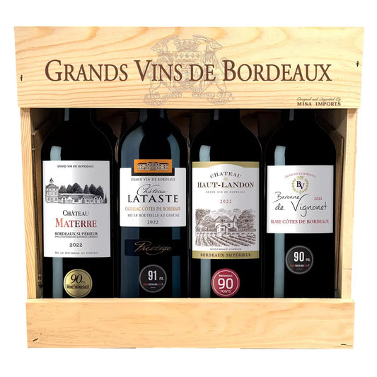 Bordeaux Wine Gift Pack, 4 x 750ml