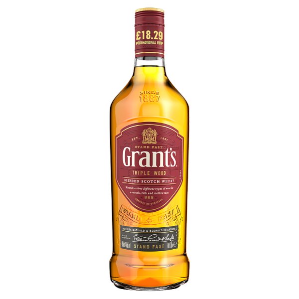 Grant's Triple Wood Blended Scotch Whisky 700ml (Pack of 1)