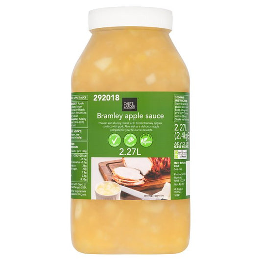 Chef's Larder Bramley Apple Sauce 2.27L (Pack of 2)