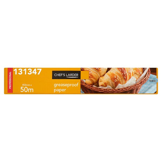 Chef's Larder Professional Greaseproof Paper 450mm x 50m (Pack of 1)