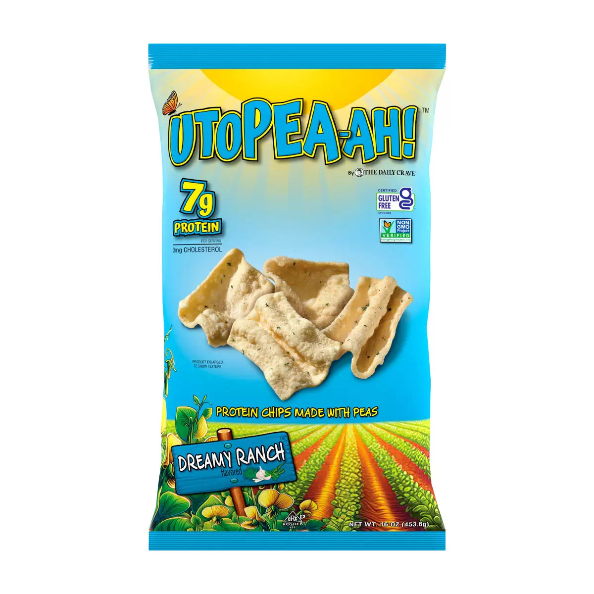 Utopea-ah! Protein Chips Dreamy Ranch, 454g (Pack of 1) - Bulkbuydirect