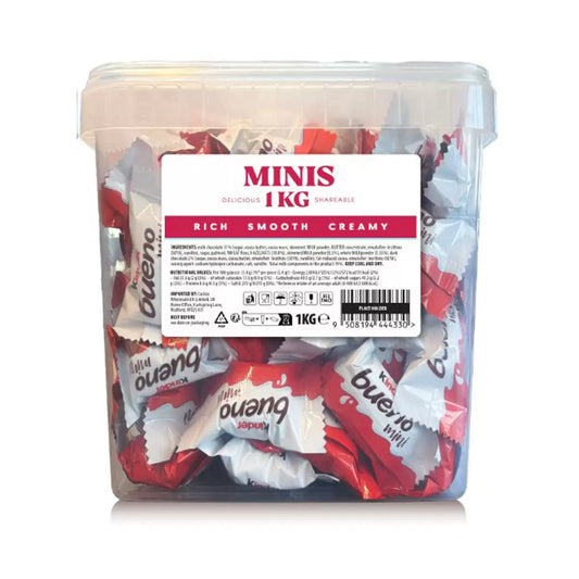 Kinder Bueno Minis, 1kg (Pack of 1) - Bulkbuydirect