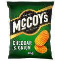 McCoy's Cheddar & Onion Grab Bag Crisps 45g - Bulkbuydirect
