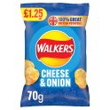 Walkers Crisps Cheese & Onion 18x70G PM1.25