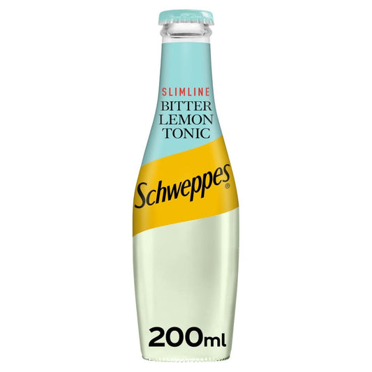 Schweppes Slimline Bitter Lemon 24 x 200ml (Pack of 24) - Bulkbuydirect