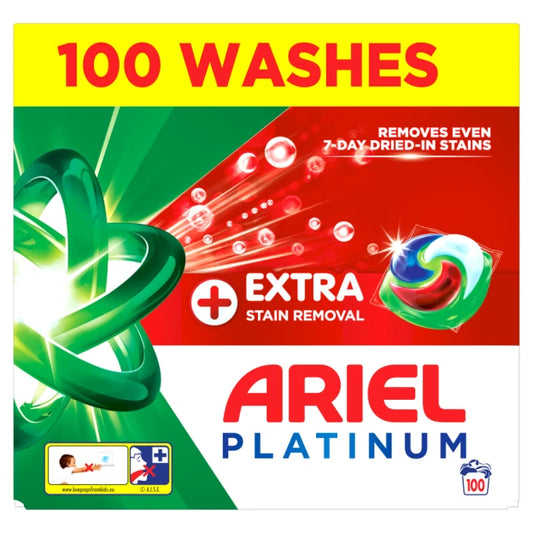 Ariel Platinum PODS, Washing Liquid Capsules 100 Washes (Pack of 1) - Bulkbuydirect