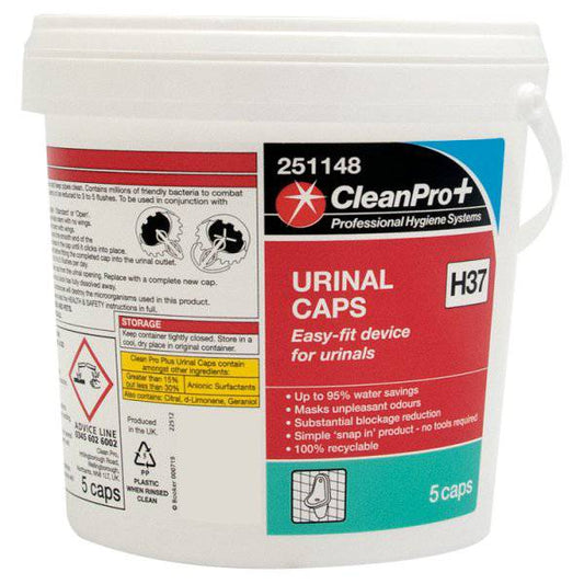 CleanPro+ Urinal Caps H37 5 Caps (Pack of 1) - Bulkbuydirect