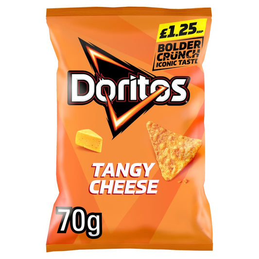 Doritos Tangy Cheese Tortilla Chips Crisps (18 x 70g)