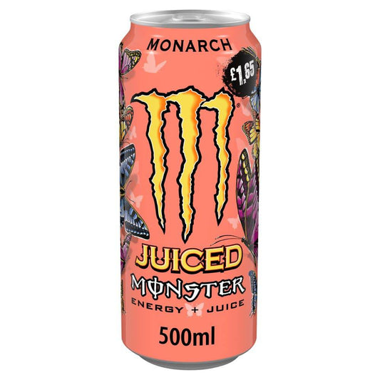 Monster Energy Drink Monarch 12 x 500ml (Pack of 12) - Bulkbuydirect