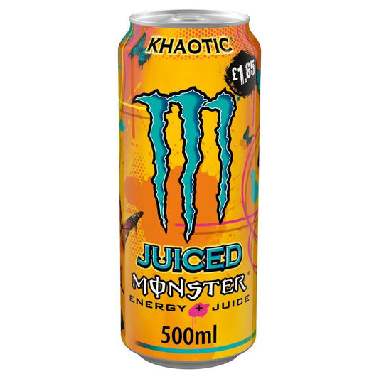 Monster Energy Drink Khaotic 12 x 500ml (Pack of 12) - Bulkbuydirect