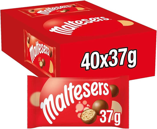 Maltesers Milk Chocolate & Honeycomb Snack Bag 37g (case of 40)