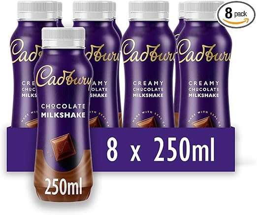Cadbury Chocolate Milkshake, 8 x 250ml