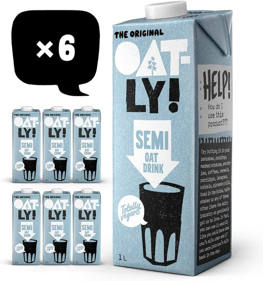 Oatly! The Original Semi Oat Drink 1L, Case of 6