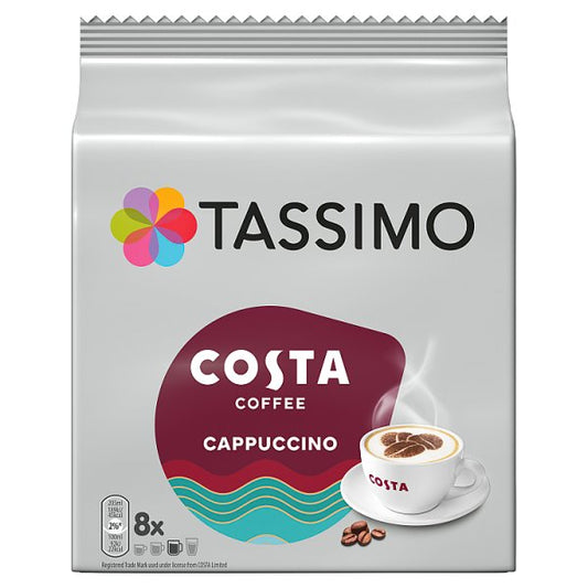 Tassimo 8 Costa Cappuccino 280g (Pack of 5)