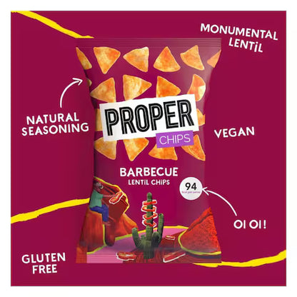 Proper Barbecue Lentil Chips 50g (15 x 50g)