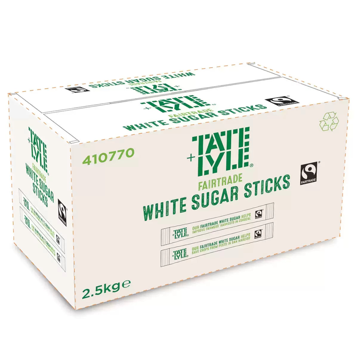 Tate & Lyle Fairtrade Granulated Sugar Sticks, 1000 Pack