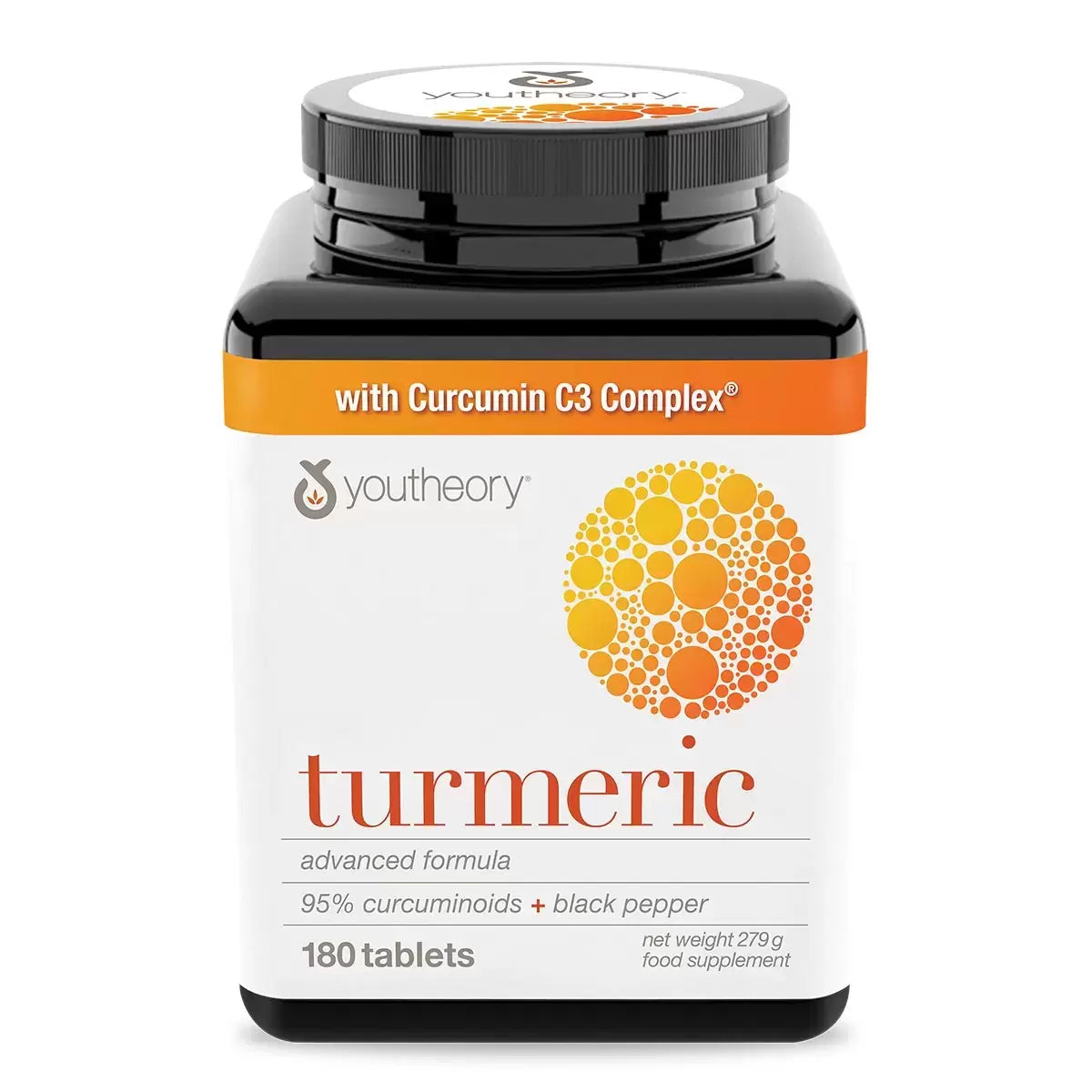 Youtheory Turmeric Advanced Formula, 180 Tablets