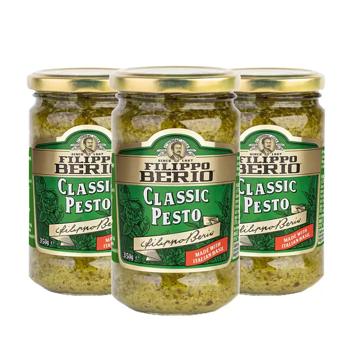 Filippo Berio Classic Pesto, 3 x 350g