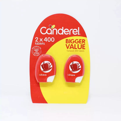 Canderel Low Calorie Sweetener, 2 x 400 Tablets