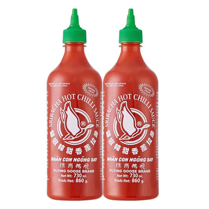 Flying Goose Sriracha Hot Chilli Sauce, 2 x 730ml