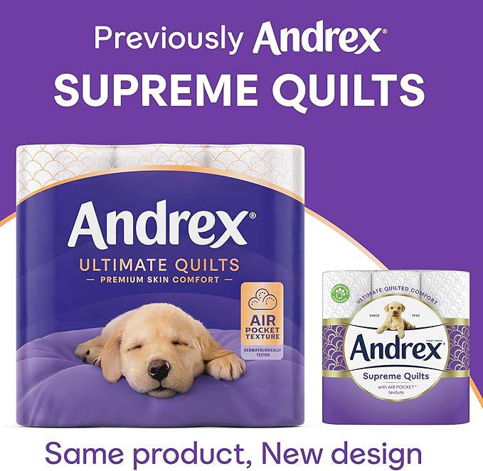 Andrex Ultimate Quilts Toilet Tissue 4 Rolls - Bulkbuydirect
