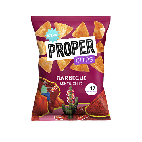 Proper Barbecue Lentil Chips 50g (15 x 50g)