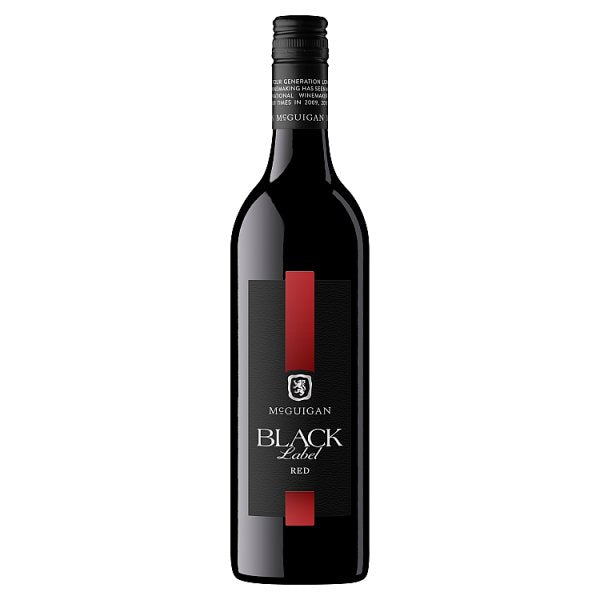 McGuigan Black Label Red Australian Wine 75cl (Pack of 6)