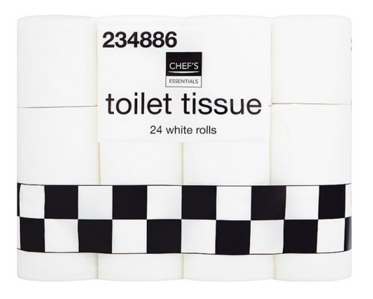 Chef's Essentials Toilet Tissue 24 White Rolls