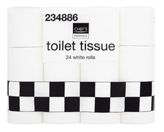 Chef's Essentials Toilet Tissue 24 White Rolls