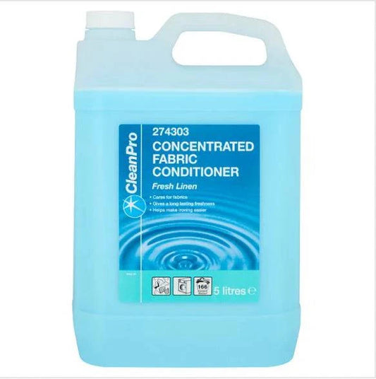 CleanPro Fresh Linen Concentrated Fabric Conditioner 5 Litres (Pack of 1) - Bulkbuydirect