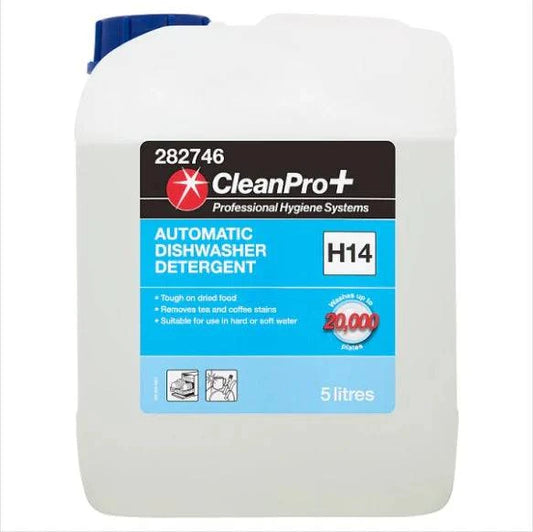 CleanPro+ Automatic Dishwasher Detergent H14 5 Litres (Pack of 1) - Bulkbuydirect