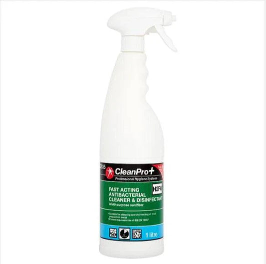 CleanPro+ Fast Acting Antibacterial Cleaner & Disinfectant H2FA 1 Litre (Pack of 1) - Bulkbuydirect
