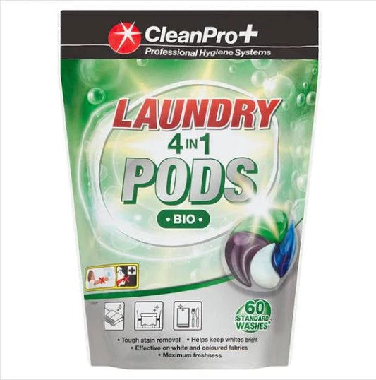 CleanPro+ Laundry 4 in 1 Pods Bio 1.62kg (Pack of 1) - Bulkbuydirect