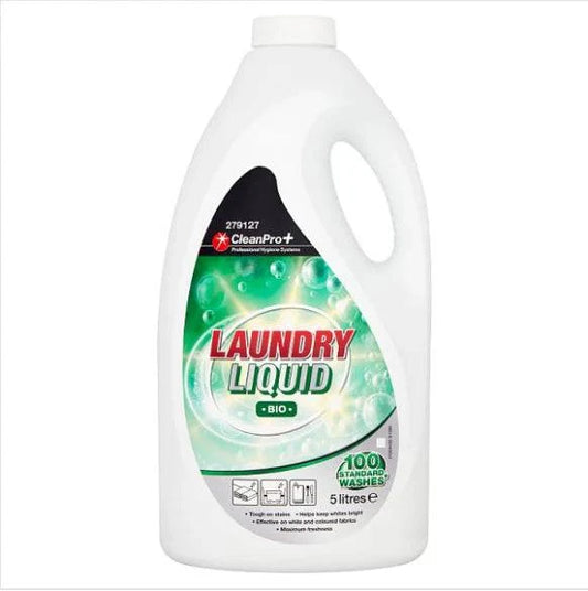 CleanPro+ Laundry Liquid Bio 5 Litres (Pack of 2) - Bulkbuydirect