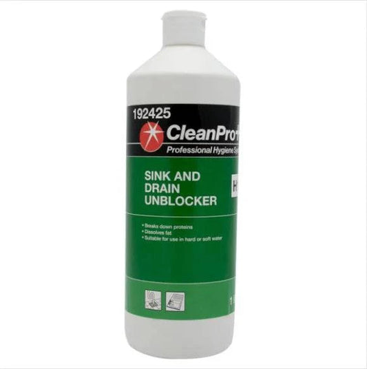 CleanPro+ Sink and Drain Unblocker H12 1 Litre (Pack of 6) - Bulkbuydirect