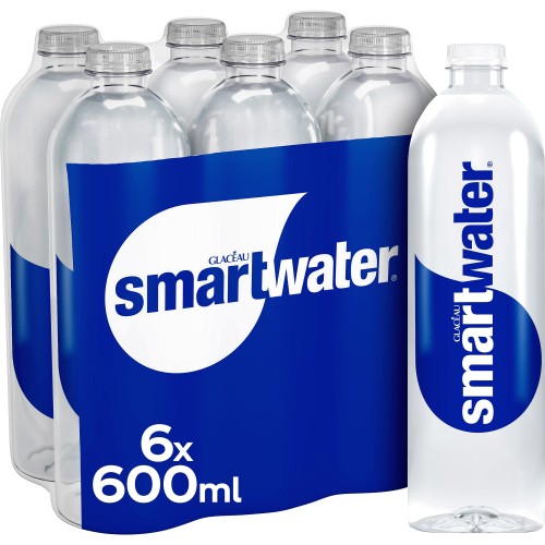 Glacéau Smartwater 600ml (6 Pack)