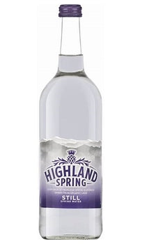 Highland Spring Still Water Glass Bottles 24x330ml