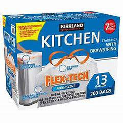 Kirkland Signature Scented Flex Tech Kitchen Bags (13gal/50ltr) 200pk