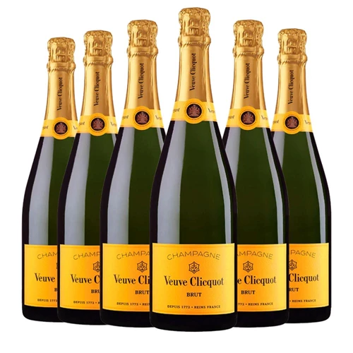 Veuve Clicquot Ponsardin Yellow Label Brut - case of  six 75CL bottles