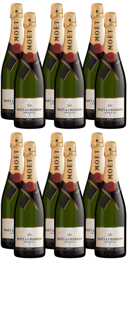12 x Moët & Chandon Moët Impérial Champagne Half Bottles (12x37.5cl) - Bulkbuydirect