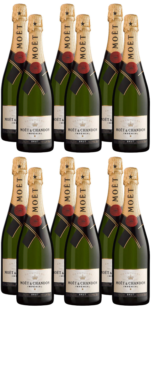 12 x Moët & Chandon Moët Impérial Champagne Half Bottles (12x37.5cl) - Bulkbuydirect