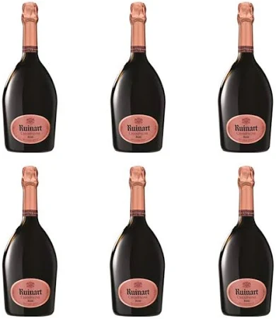 NV Rose, Ruinart Champagne - case of six 75cl bottles - Bulkbuydirect
