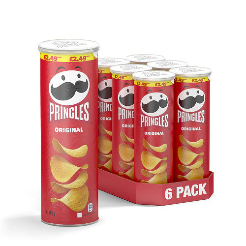 Pringles Original 165g, PM £2.75, Pack of 6