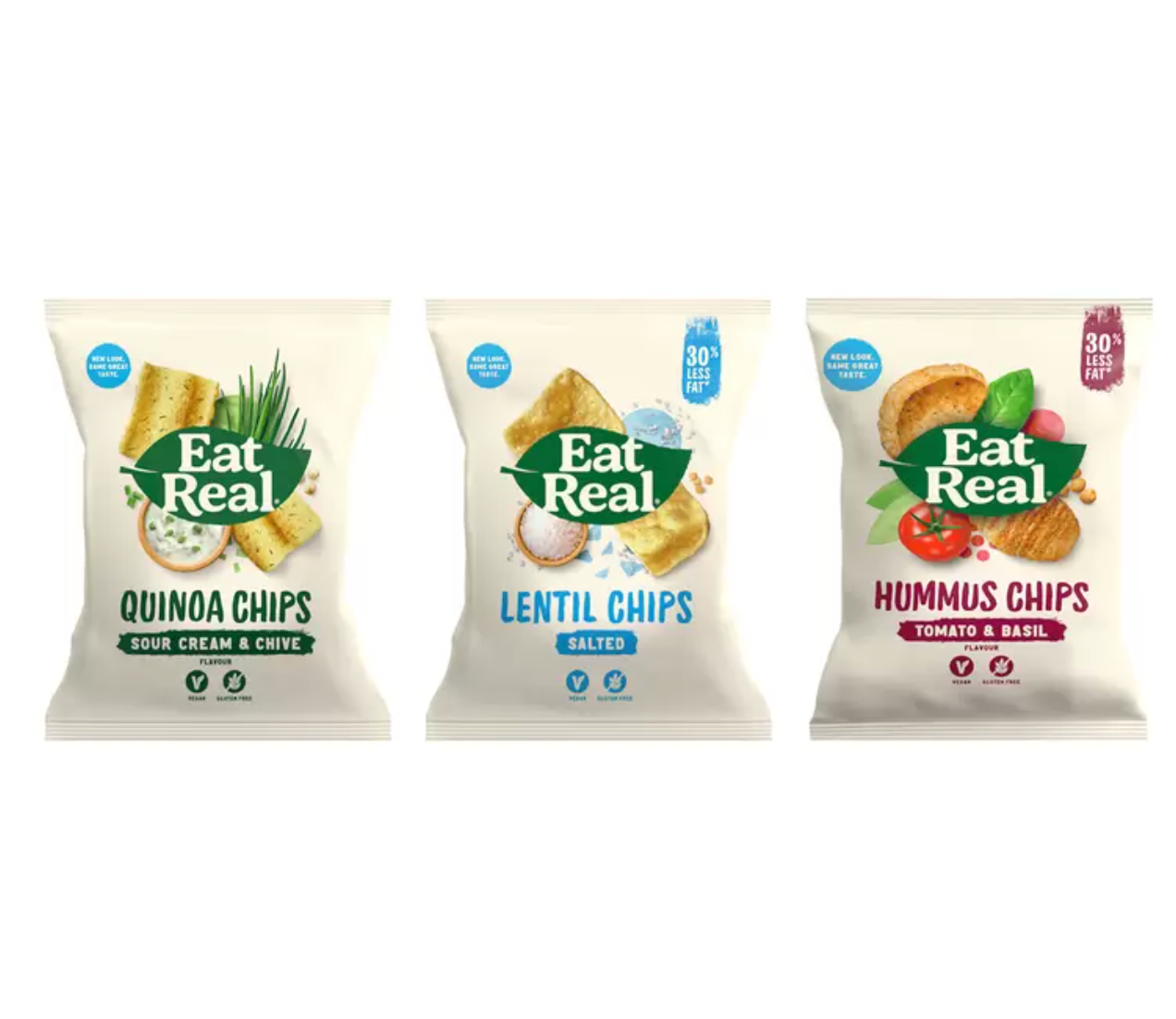 Eat Real Variety Box, 15 Pack (Quinoa, Lentil, Hummus Crisps - Gluten Free & Vegan)